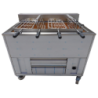 Churrasqueira a carvao aço inox rotativa c/4 grelhas 1200*900*900